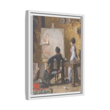 Adéle de Saussure and Marie-Louise Ravel, the Artist's Wife, in His Studio (1877) by Edouard Ravel