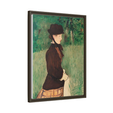 Mujer joven en un jardín (Jeune femme dans un jardin), (1879) de Édouard Manet