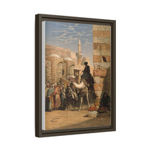 Egypt: a street with a man smoking and riding a camel. Chromolithograph after C. F. H. Werner, 1873.
