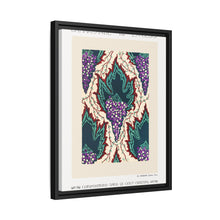 Estampado de pochoir Art Nouveau con estampado de uvas en estilo oriental. Original de nuestra propia edición de 1914 de Samarkande.