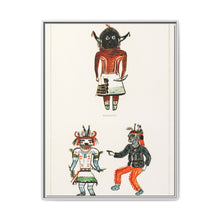 Hopi Katcinas - Piokot Turkwinu Turkwinu Mana (1895) drawn by the native people from the book of Jesse Walter Fewkes - NOMADEN ART GALLERY
