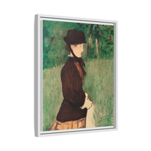 Mujer joven en un jardín (Jeune femme dans un jardin), (1879) de Édouard Manet