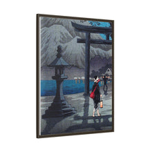 Impresión en alta resolución del lago Hakone a la luz de la luna (ca. 1925-1926) de Hiroaki Takahashi. 