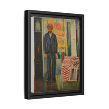 Self-Portrait Between the Clock and the Bed (1940-1943) by Edvard Munch - NOMADEN ART GALLERY