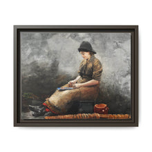 A Fishergirl Baiting Lines (1881) by Winslow Homer - NOMADEN ART GALLERY