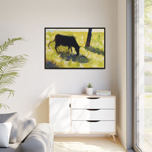 Black Cow in a Meadow (ca. 1881) by Georges Seurat