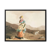Illustration of the cranberry girl from The Costume of Yorkshire (1814) by George Walker - NOMADEN ART GALLERY