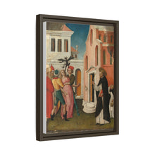 Saint Peter Martyr Exorcizing a Woman Possessed by a Devil by Antonio Vivarini
