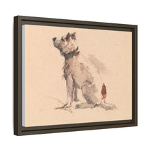 A Terrier, Sitting, Facing Left
