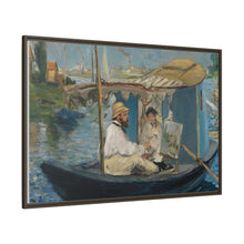 Monet en su barca (c. 1874) de Edouard Manet