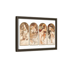 Alphonse Maria Mucha's The Seasons (1897). Famous Art Nouveau artwork