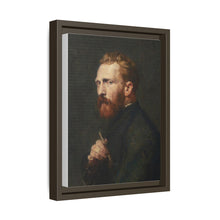 Framed Matte Canvas Wall Art - Vintage Portrait of Artist - NOMADEN ART GALLERY