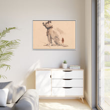 A Terrier, Sitting, Facing Left