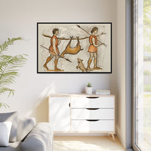 Hunter-Gatherer Mosaic: Vintage Encyclopaedia Art (1891)