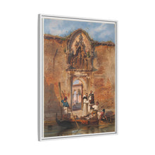 Monks Buying Fish before the Portal of the Madonna della Misericordia (1855) by Ludwig Johann Passini