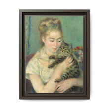 Pierre-Auguste Renoir's Woman with a Cat (c. 1875) - NOMADEN ART GALLERY