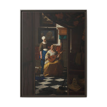 The Love Letter (ca. 1669 –1670) by Johannes Vermeer - NOMADEN ART GALLERY