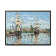 Ships Riding on the Seine at Rouen (1872–1873) by Claude Monet - NOMADEN ART GALLERY