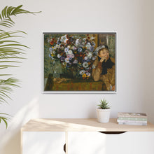 Una mujer sentada junto a un jarrón de flores de Edgar Degas (¿Madame Paul Valpinçon?) 