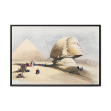 The Great Sphinx Pyramids of Gezeeh illustration bby David Roberts (1796–1864) - NOMADEN ART GALLERY