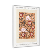 Impresión de plantilla con patrón floral Art Nouveau de estilo oriental