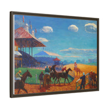Race Track (1908–1909) vintage painting by William James Glackens