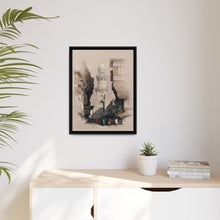 Cairo Street Scene: Vintage Egyptian Wall Art by David Roberts - Art Print Framed