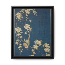 Hokusai's Bullfinch and weeping cherry blossoms. Original from The Art Institute of Chicago. - NOMADEN ART GALLERY