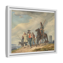 Three Armed Riders Escorting Prisoners near Reims (1825) by Peter von Hess