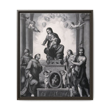 Saint Mary (the Blessed Virgin) with the Christ Child and Saint Antony of Padua, Saint Francis of Assisi, Saint Catherine of Alexandria, Saint John the Baptist and angels. - NOMADEN ART GALLERY