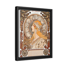 Alphonse Maria Mucha's Zodiaque or La Plume (ca. 1896–1897). Famous Art Nouveau artwork