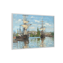 Ships Riding on the Seine at Rouen (1872–1873) by Claude Monet - NOMADEN ART GALLERY
