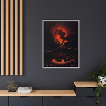 Eruption of Mount Etna at night; people in a boat in the foreground. Aquatint by F. Weber after A. d'Anna, ca. 1820