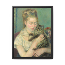 Pierre-Auguste Renoir's Woman with a Cat (c. 1875) - NOMADEN ART GALLERY