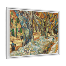 The Large Plane Trees (Road Menders at Saint-Rémy) (1889) by Vincent Van Gogh. Original from The Cleveland Museum of Art. - NOMADEN ART GALLERY