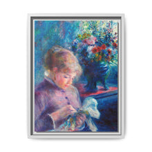 Young Woman Sewing (1879) by Pierre-Auguste Renoir. - NOMADEN ART GALLERY