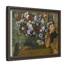 Una mujer sentada junto a un jarrón de flores de Edgar Degas (¿Madame Paul Valpinçon?) 