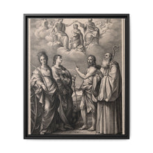 The coronation of the Virgin with four saints: Saint Catherine of Alexandria, Saint John the Evangelist, Saint John the Baptist and Saint Benedict or Saint Romuald. Drawing by F. Rosaspina, c. 1830, after G. Reni. - NOMADEN ART GALLERY