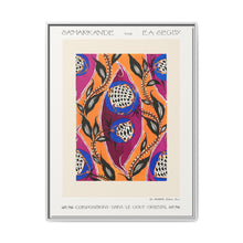 Flower pochoir pattern in Art Nouveau oriental style - NOMADEN ART GALLERY