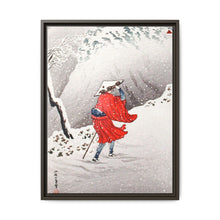 Snowy Evening on a Mountain Path print in high resolution by Hiroaki Takahashi (1871–1945) - NOMADEN ART GALLERY