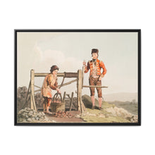Illustration of the ruddle pit from The Costume of Yorkshire (1814) by George Walker - NOMADEN ART GALLERY