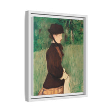 Mujer joven en un jardín (Jeune femme dans un jardin), (1879) de Édouard Manet