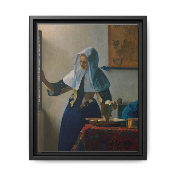 Vermeer's "Young Woman with a Water Pitcher" | Classic Canvas Wall Art - NOMADEN ART GALLERY