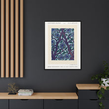 Flower pattern Art Deco stencil print in oriental style